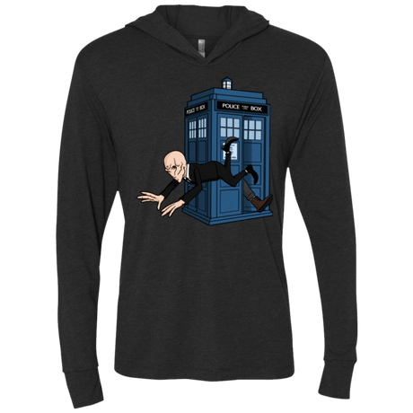 T-Shirts Vintage Black / X-Small Silence Falls Triblend Long Sleeve Hoodie Tee