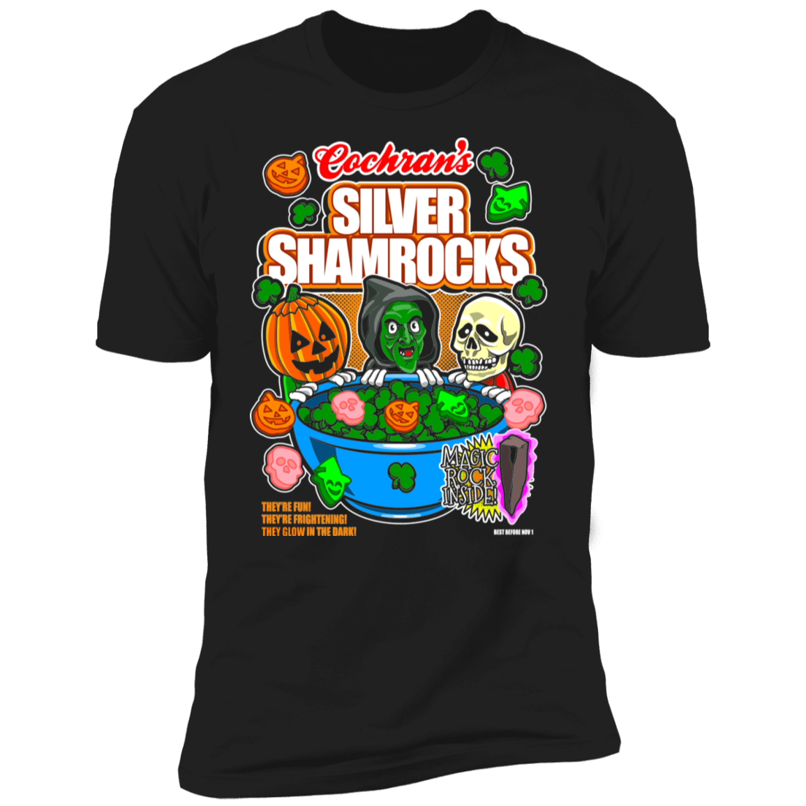 T-Shirts Black / X-Small Silver Shamrocks Men's Premium T-Shirt