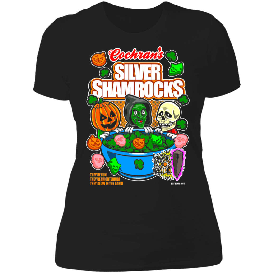 T-Shirts Black / X-Small Silver Shamrocks Women's Premium T-Shirt