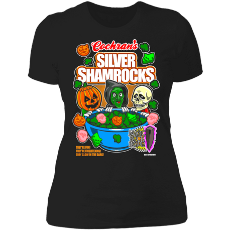 T-Shirts Black / X-Small Silver Shamrocks Women's Premium T-Shirt