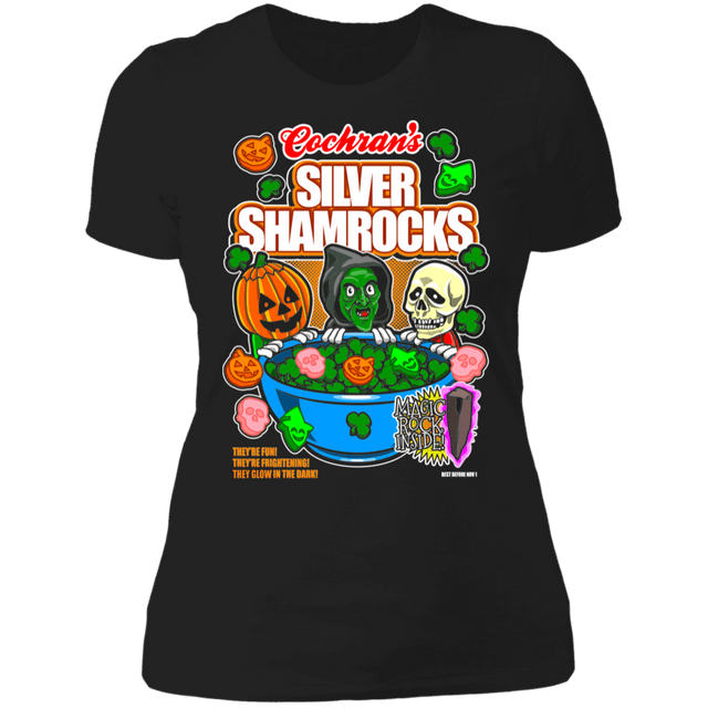 T-Shirts Black / X-Small Silver Shamrocks Women's Premium T-Shirt