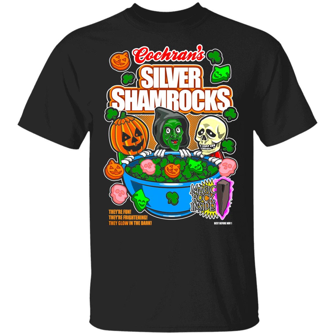 T-Shirts Black / YXS Silver Shamrocks Youth T-Shirt