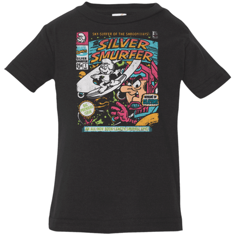 T-Shirts Black / 6 Months Silver Smurfer Infant Premium T-Shirt