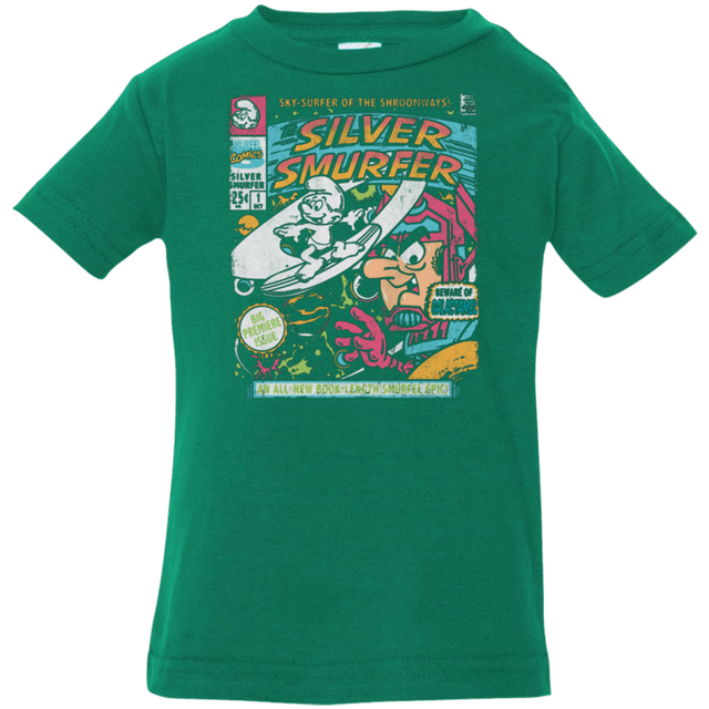 T-Shirts Kelly / 6 Months Silver Smurfer Infant Premium T-Shirt