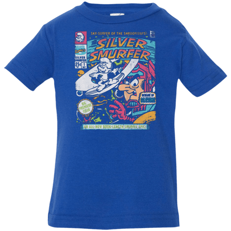 T-Shirts Royal / 6 Months Silver Smurfer Infant Premium T-Shirt