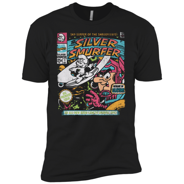 T-Shirts Black / X-Small Silver Smurfer Men's Premium T-Shirt