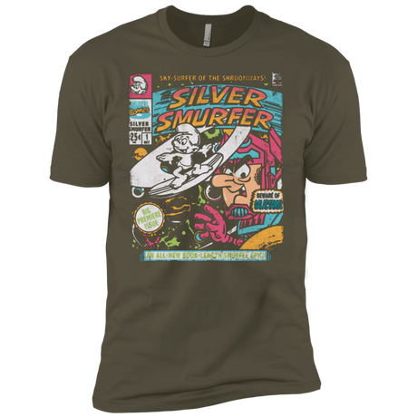 T-Shirts Military Green / X-Small Silver Smurfer Men's Premium T-Shirt