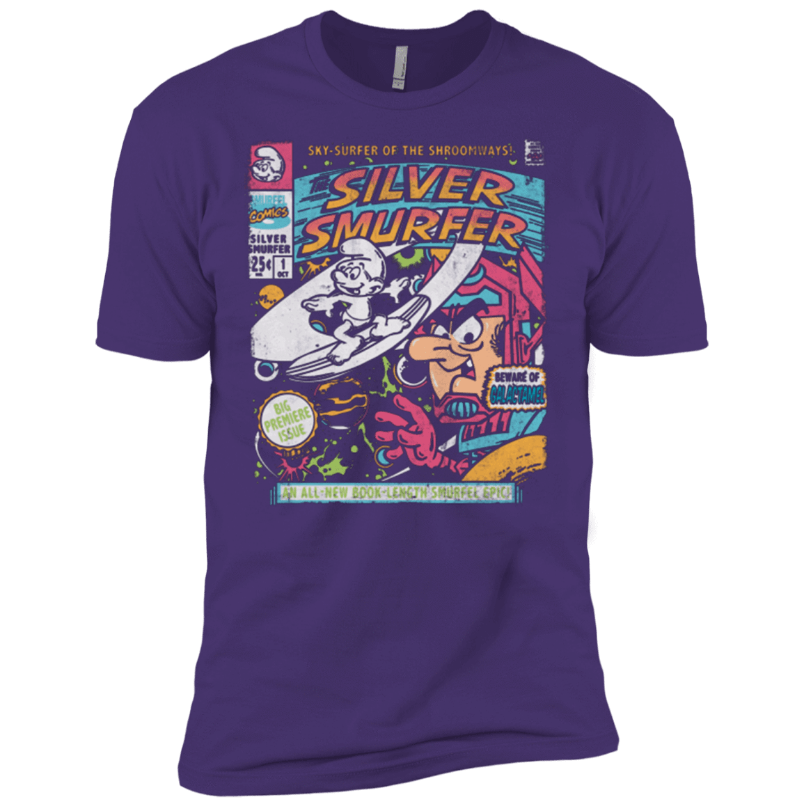 T-Shirts Purple / X-Small Silver Smurfer Men's Premium T-Shirt