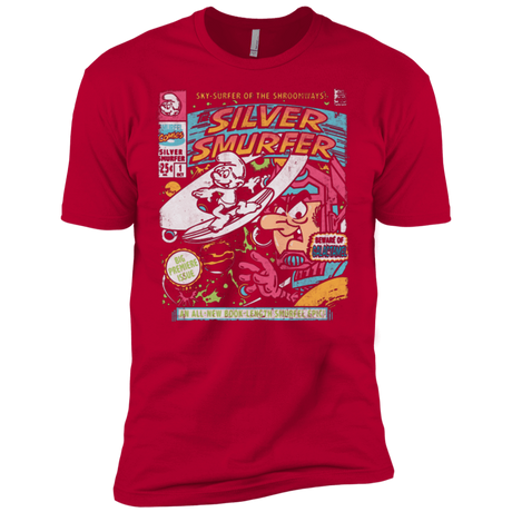 T-Shirts Red / X-Small Silver Smurfer Men's Premium T-Shirt