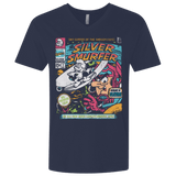 T-Shirts Midnight Navy / X-Small Silver Smurfer Men's Premium V-Neck