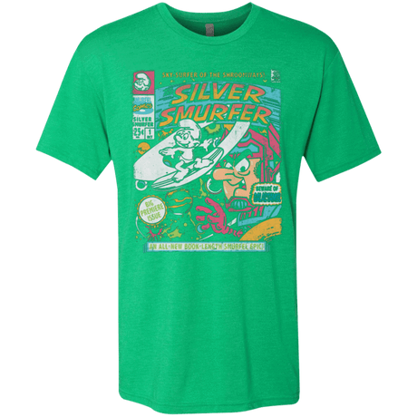 T-Shirts Envy / Small Silver Smurfer Men's Triblend T-Shirt