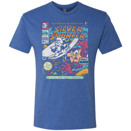 T-Shirts Vintage Royal / Small Silver Smurfer Men's Triblend T-Shirt