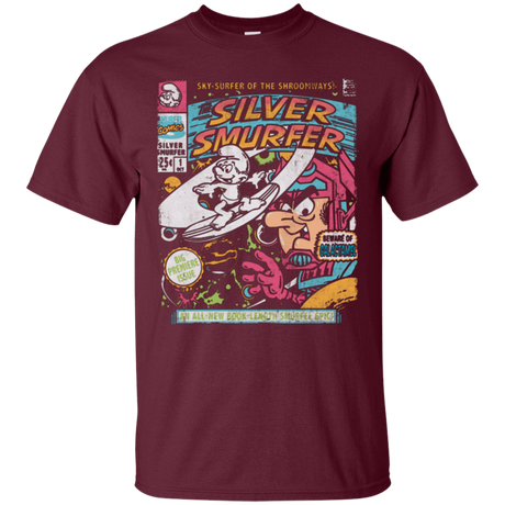 T-Shirts Maroon / Small Silver Smurfer T-Shirt