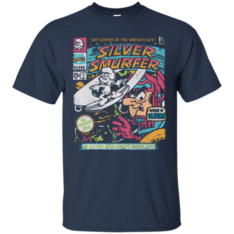 T-Shirts Navy / Small Silver Smurfer T-Shirt