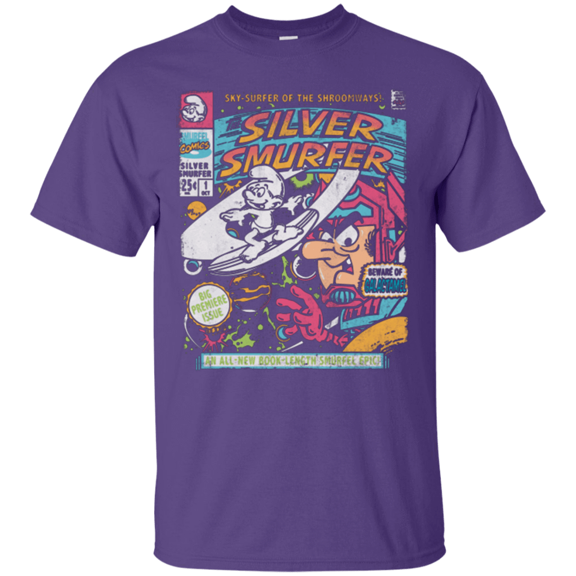 T-Shirts Purple / Small Silver Smurfer T-Shirt