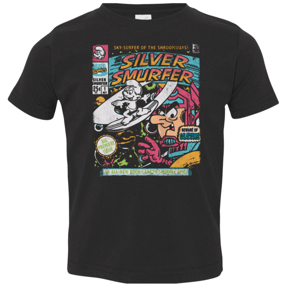 T-Shirts Black / 2T Silver Smurfer Toddler Premium T-Shirt