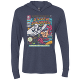 T-Shirts Vintage Navy / X-Small Silver Smurfer Triblend Long Sleeve Hoodie Tee