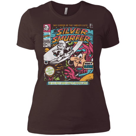 T-Shirts Dark Chocolate / X-Small Silver Smurfer Women's Premium T-Shirt