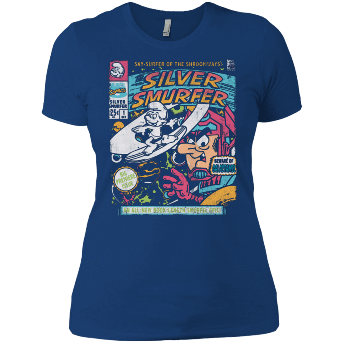 T-Shirts Royal / X-Small Silver Smurfer Women's Premium T-Shirt