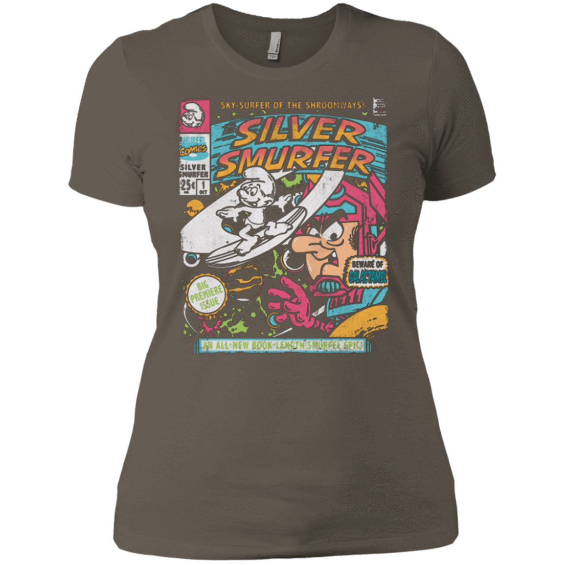T-Shirts Warm Grey / X-Small Silver Smurfer Women's Premium T-Shirt