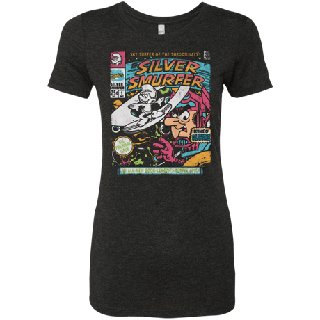 T-Shirts Vintage Black / Small Silver Smurfer Women's Triblend T-Shirt