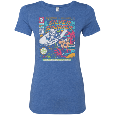 T-Shirts Vintage Royal / Small Silver Smurfer Women's Triblend T-Shirt