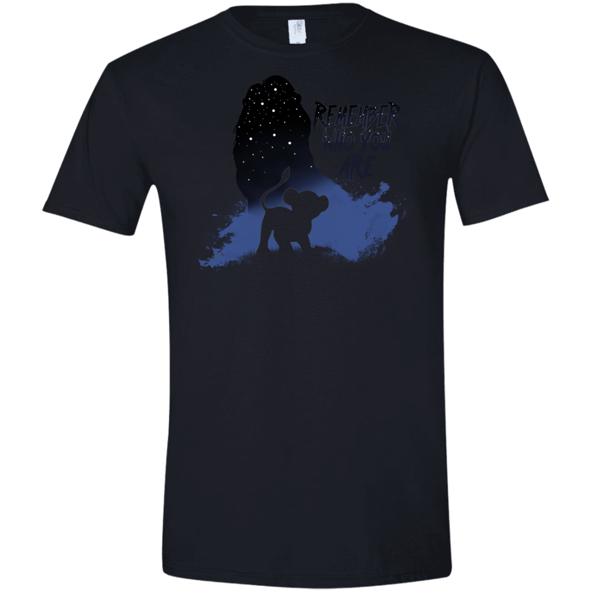 T-Shirts Black / X-Small Simba Men's Semi-Fitted Softstyle