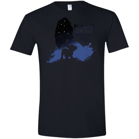 T-Shirts Black / X-Small Simba Men's Semi-Fitted Softstyle