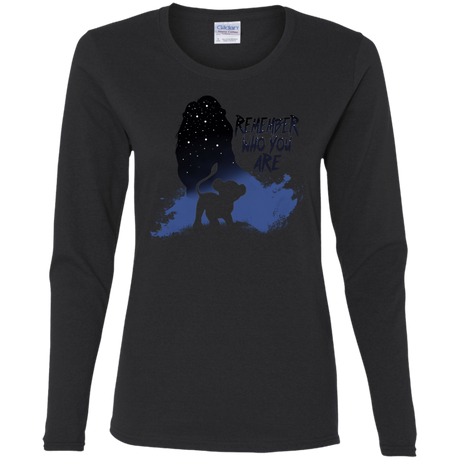 T-Shirts Black / S Simba Women's Long Sleeve T-Shirt