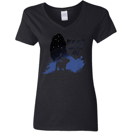 T-Shirts Black / S Simba Women's V-Neck T-Shirt