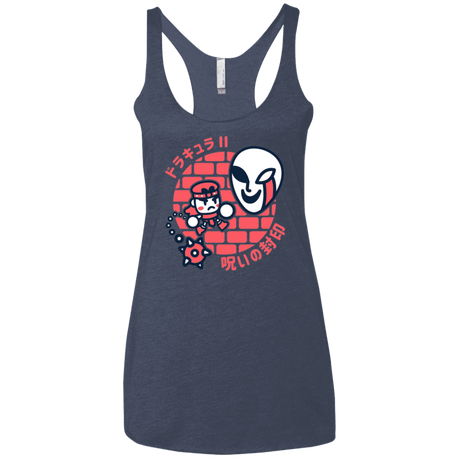 T-Shirts Vintage Navy / X-Small Simons Little Quest Women's Triblend Racerback Tank