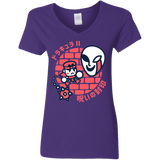 T-Shirts Purple / S Simons Little Quest Women's V-Neck T-Shirt