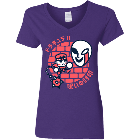 T-Shirts Purple / S Simons Little Quest Women's V-Neck T-Shirt