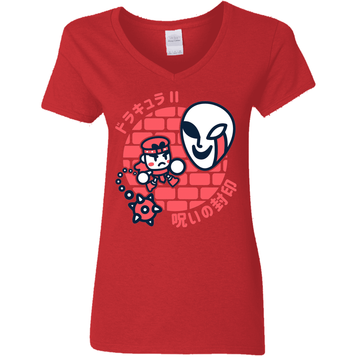 T-Shirts Red / S Simons Little Quest Women's V-Neck T-Shirt