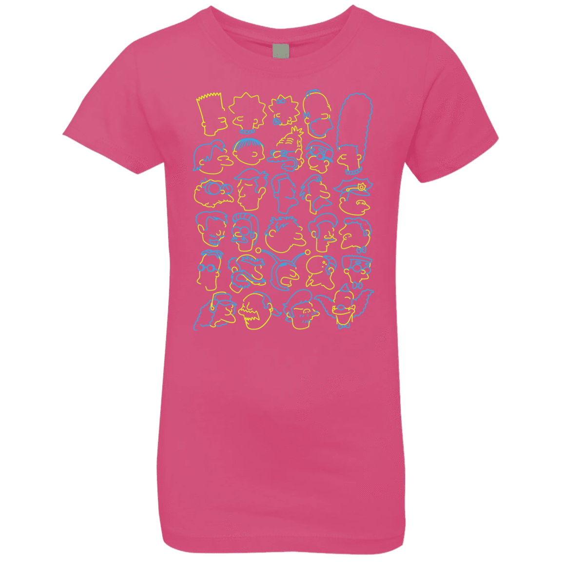 T-Shirts Hot Pink / YXS SIMPSONS Girls Premium T-Shirt