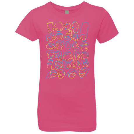 T-Shirts Hot Pink / YXS SIMPSONS Girls Premium T-Shirt