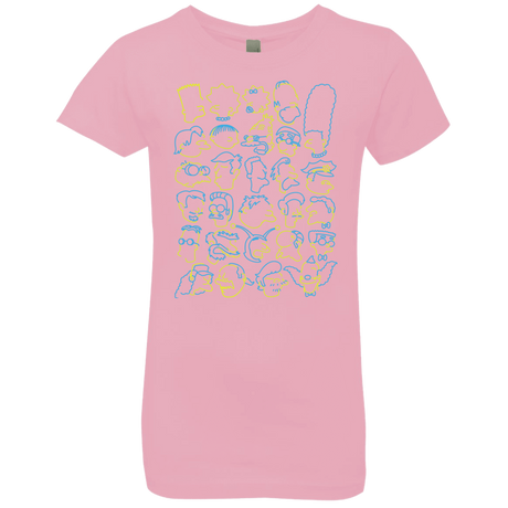 T-Shirts Light Pink / YXS SIMPSONS Girls Premium T-Shirt