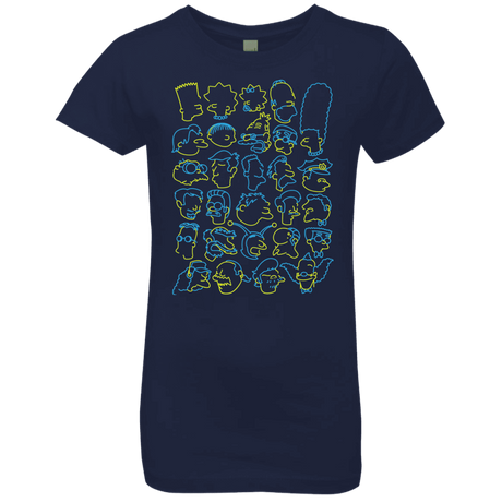 T-Shirts Midnight Navy / YXS SIMPSONS Girls Premium T-Shirt