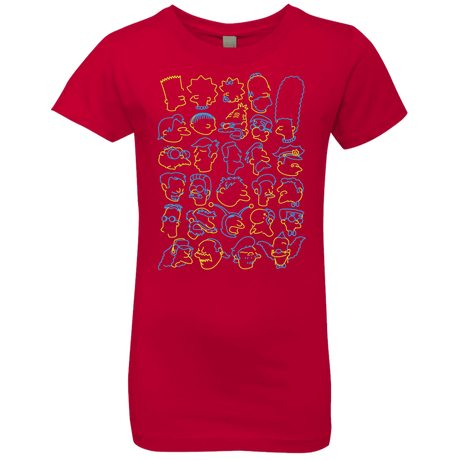 T-Shirts Red / YXS SIMPSONS Girls Premium T-Shirt