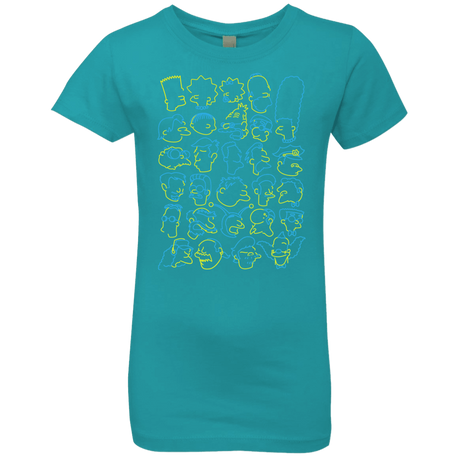 T-Shirts Tahiti Blue / YXS SIMPSONS Girls Premium T-Shirt
