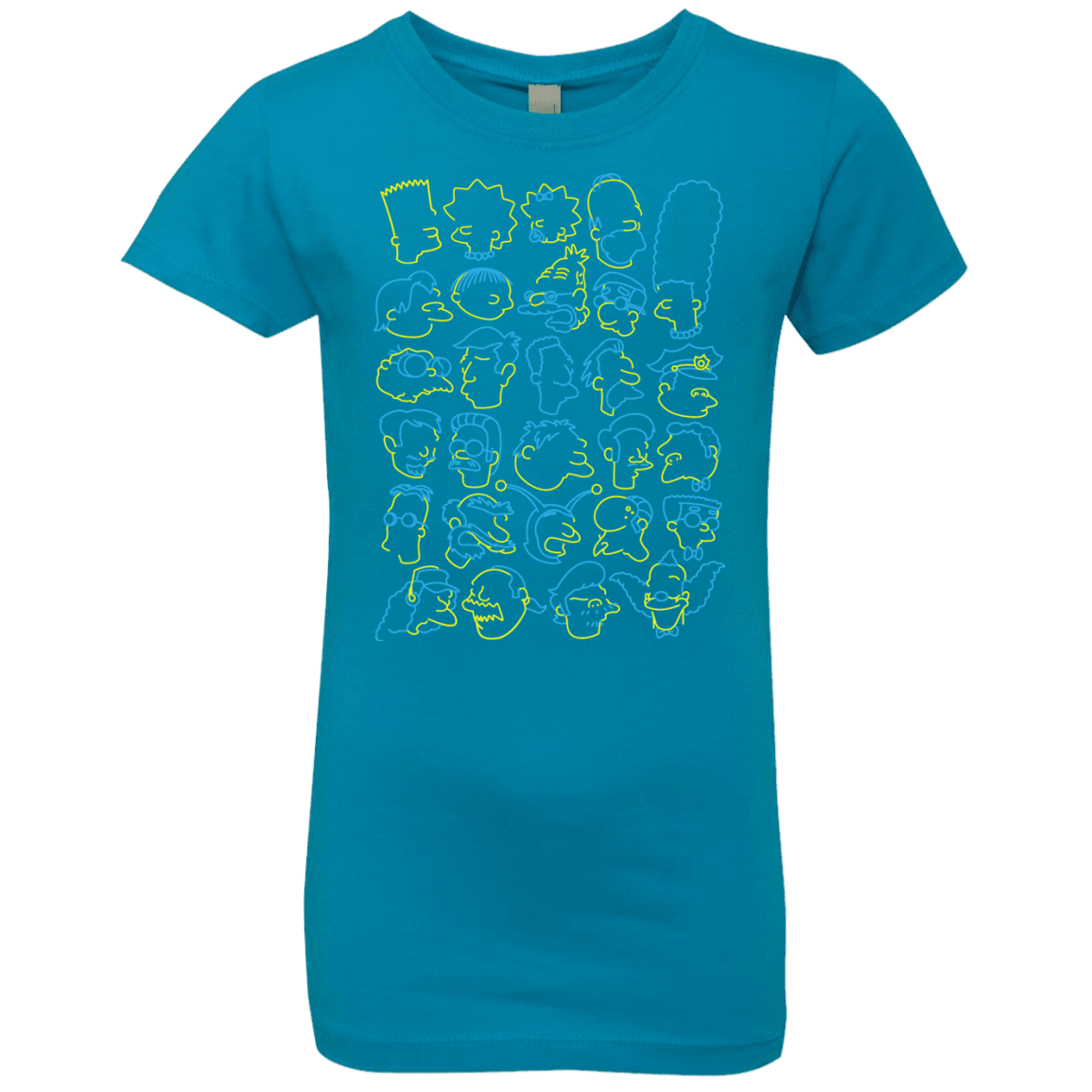 T-Shirts Turquoise / YXS SIMPSONS Girls Premium T-Shirt