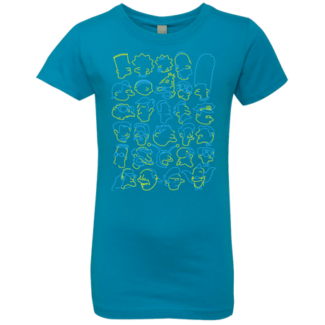 T-Shirts Turquoise / YXS SIMPSONS Girls Premium T-Shirt
