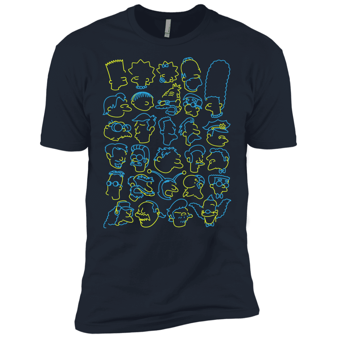 T-Shirts Midnight Navy / X-Small SIMPSONS Men's Premium T-Shirt