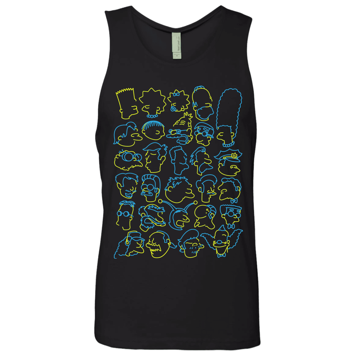 T-Shirts Black / S SIMPSONS Men's Premium Tank Top