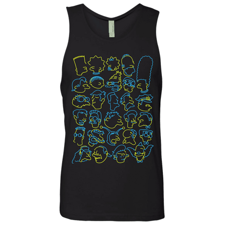 T-Shirts Black / S SIMPSONS Men's Premium Tank Top