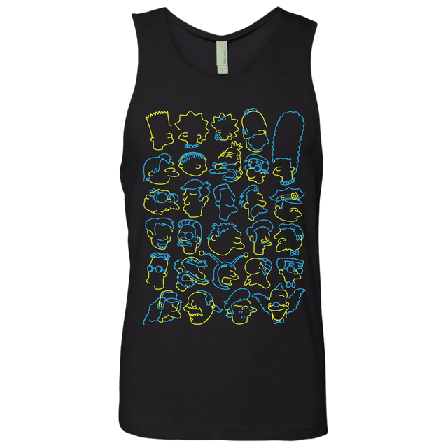 T-Shirts Black / S SIMPSONS Men's Premium Tank Top