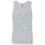 T-Shirts Heather Grey / S SIMPSONS Men's Premium Tank Top