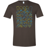T-Shirts Dark Chocolate / S SIMPSONS Men's Semi-Fitted Softstyle