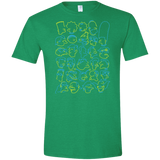 T-Shirts Heather Irish Green / S SIMPSONS Men's Semi-Fitted Softstyle