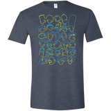 T-Shirts Heather Navy / S SIMPSONS Men's Semi-Fitted Softstyle